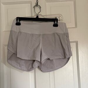 lululemon athletica Light Gray High-Rise Athletic Shorts